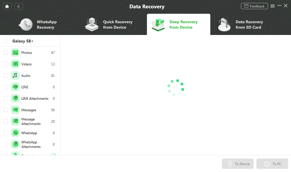 Scan out Your Lost Data Deeply