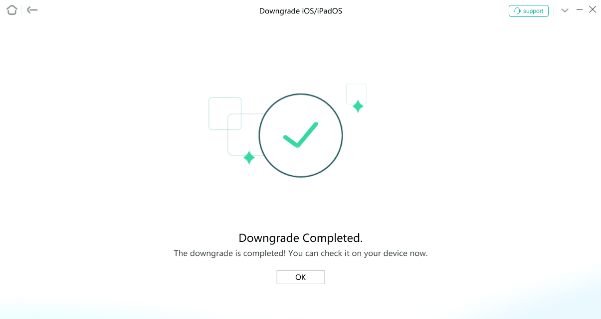 Succeed in Downgrading iOS Version