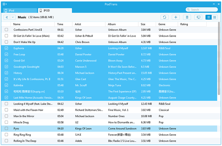 windows 10 export list of all mp3 files