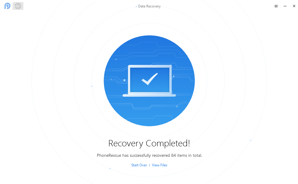 Android Data Recovery Completed