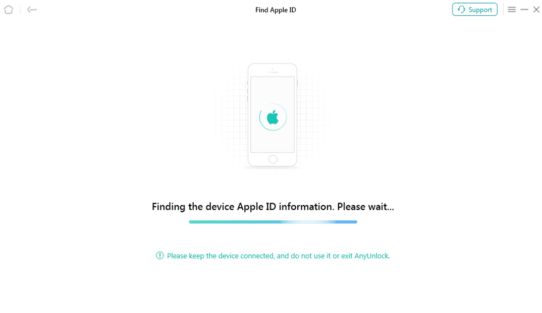 Start to Find Apple ID