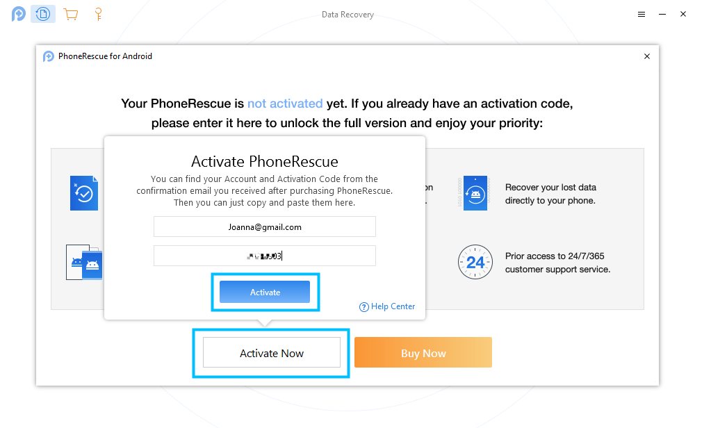 phonerescue 4.1 activation code