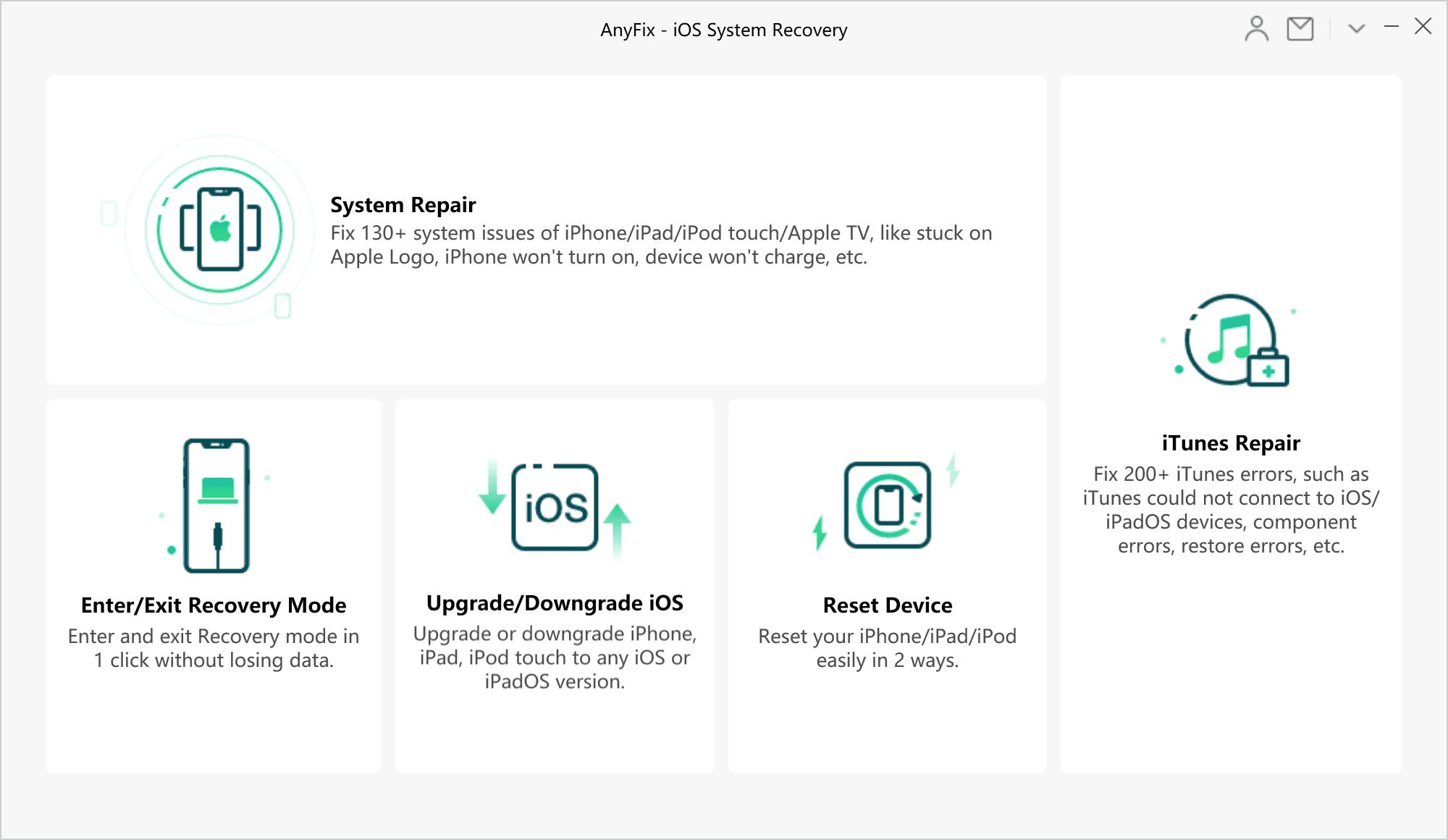 anyfix ios system recovery