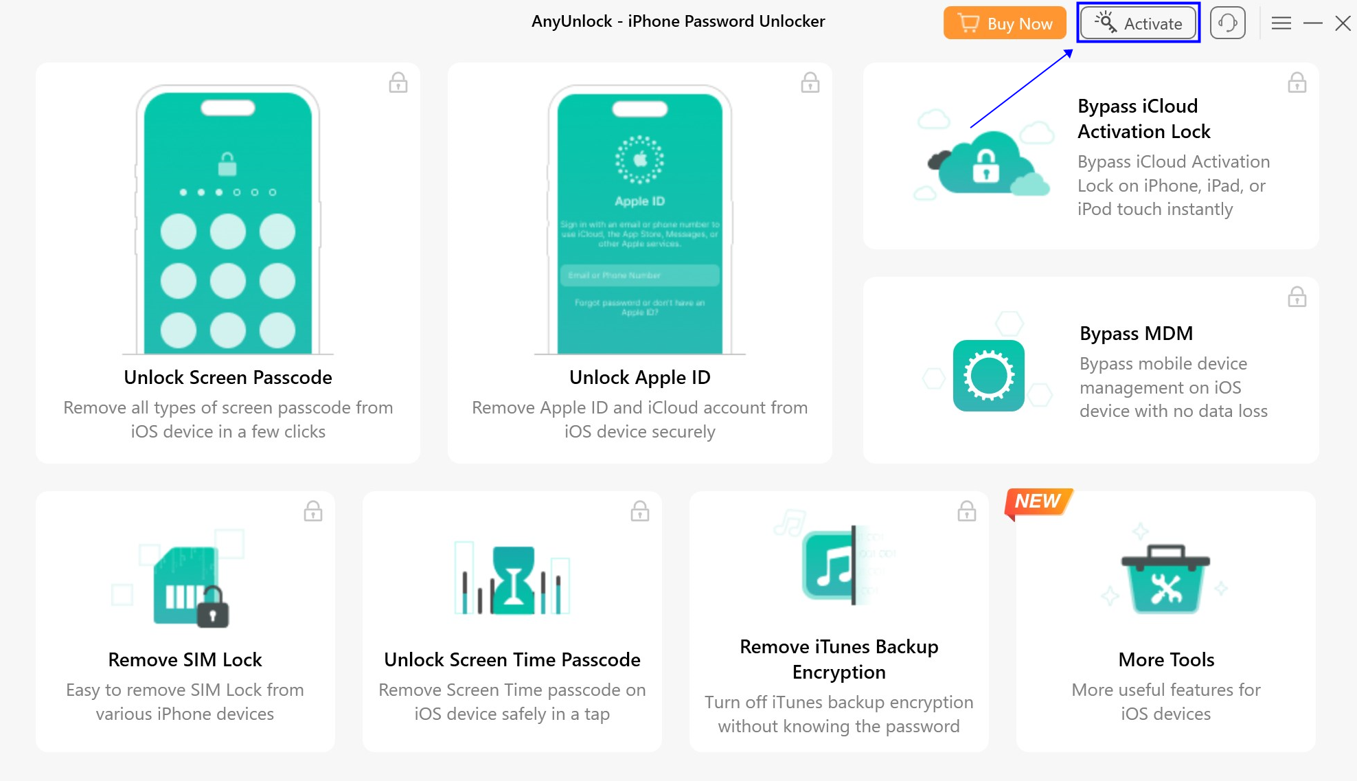 anyunlock iphone password unlocker