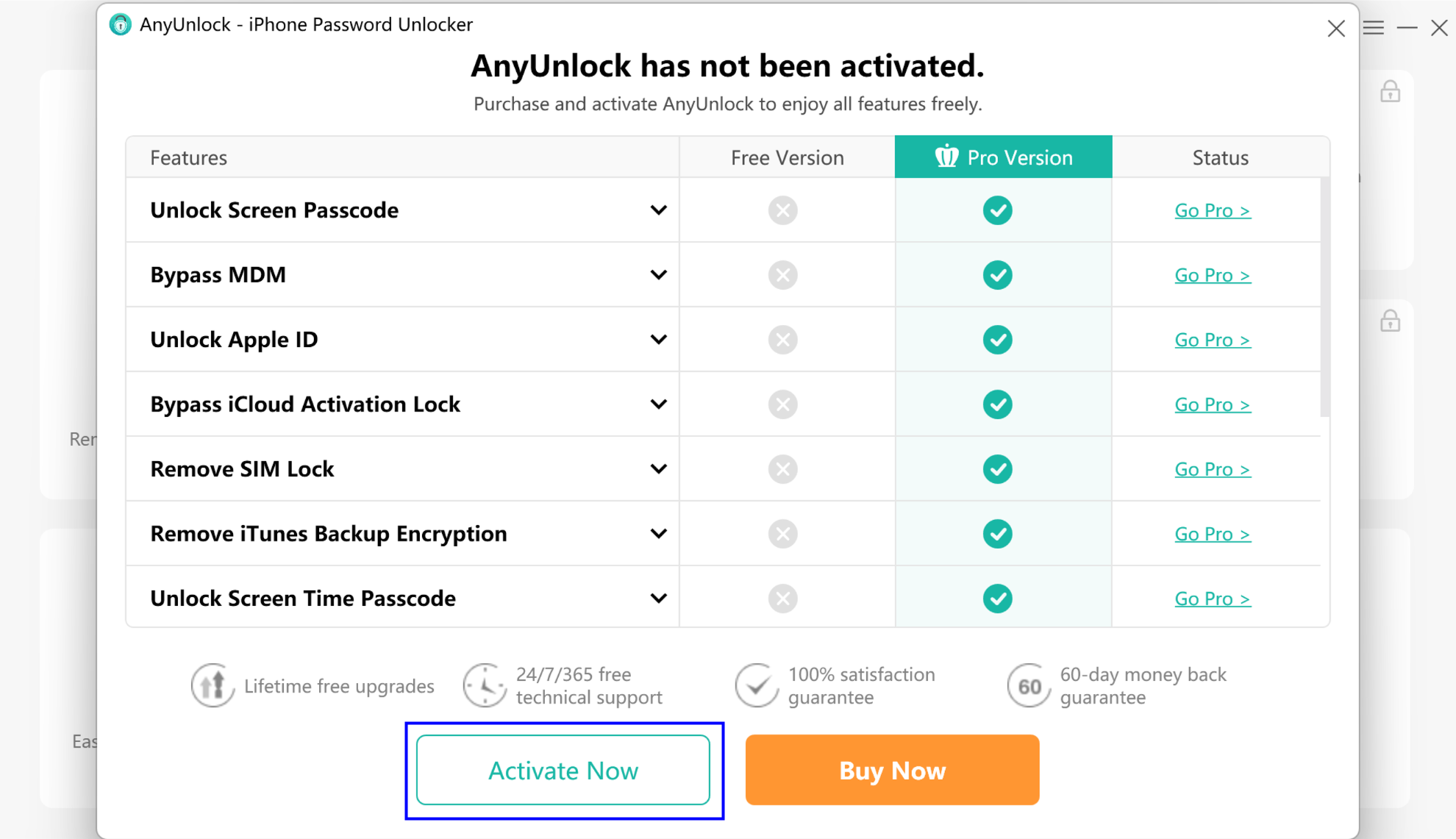 anyunlock free trial