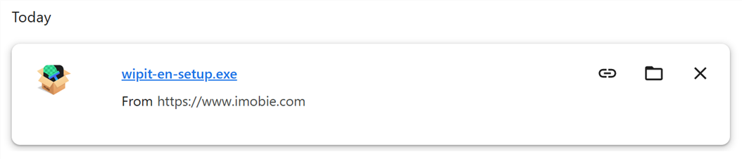 Click the Download Link of Wipit on Windows