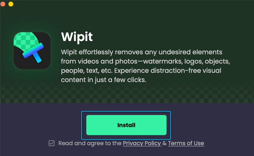 Click the Install Button on Mac