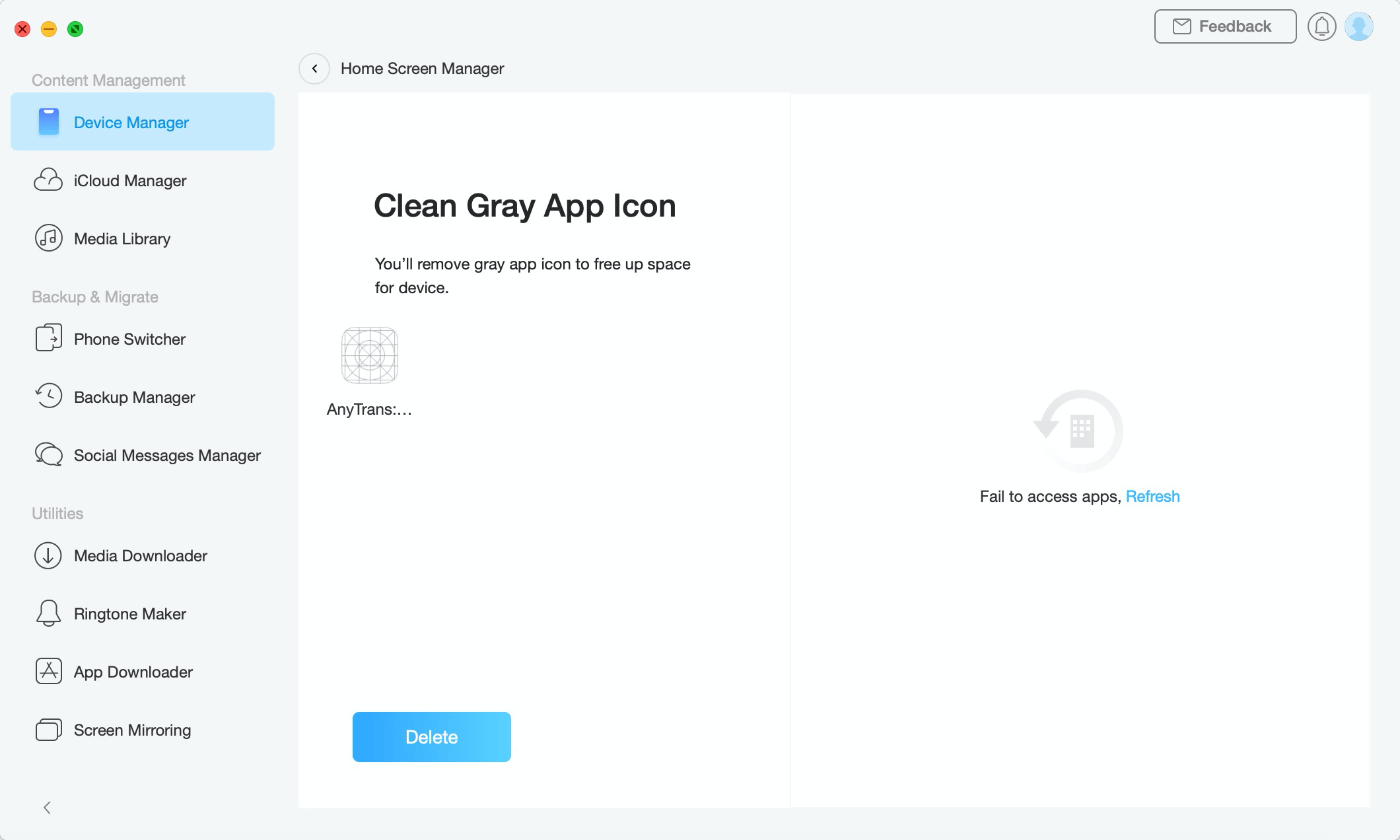 Recognizing Gray App Icon