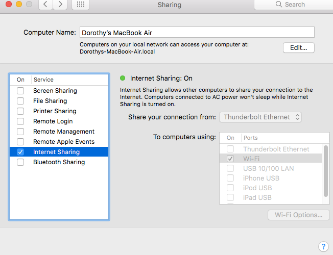 How to Enable Wi-Fi Hotspot Option on Mac-Step 4