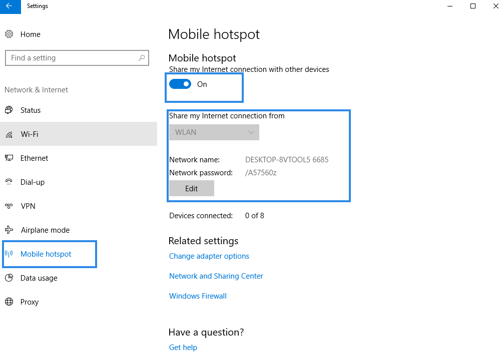 How to Enable Wi-Fi Hotspot on Windows-Step 3