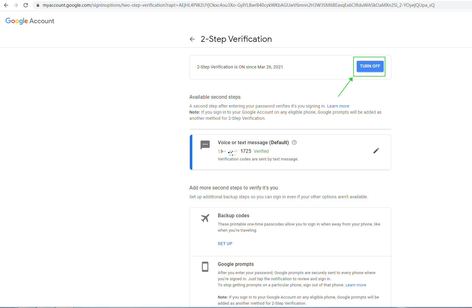 turn off wildstar 2 step verification