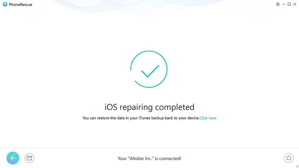 Completing the iOS System Repaid Process