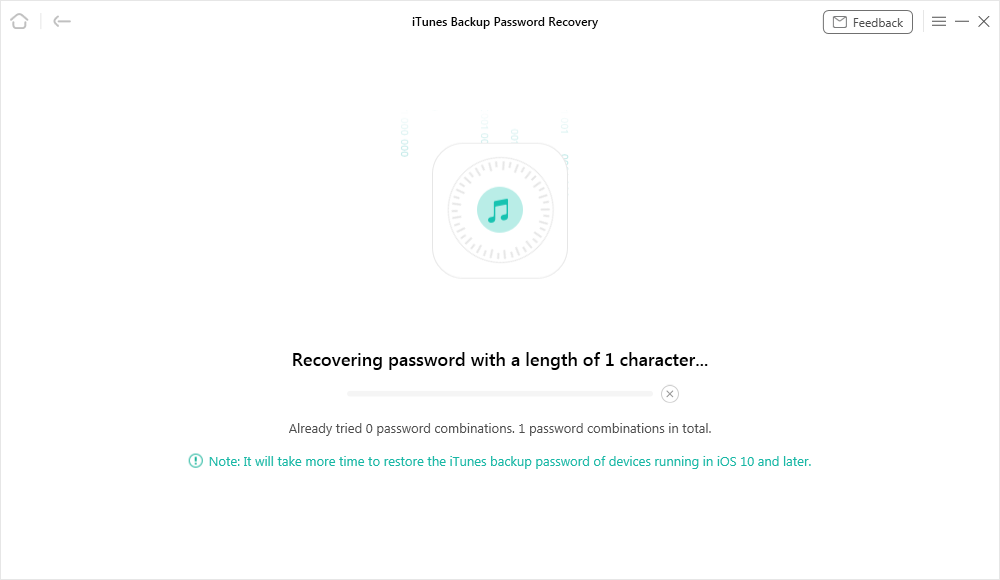 Recover iTunes Backup Password