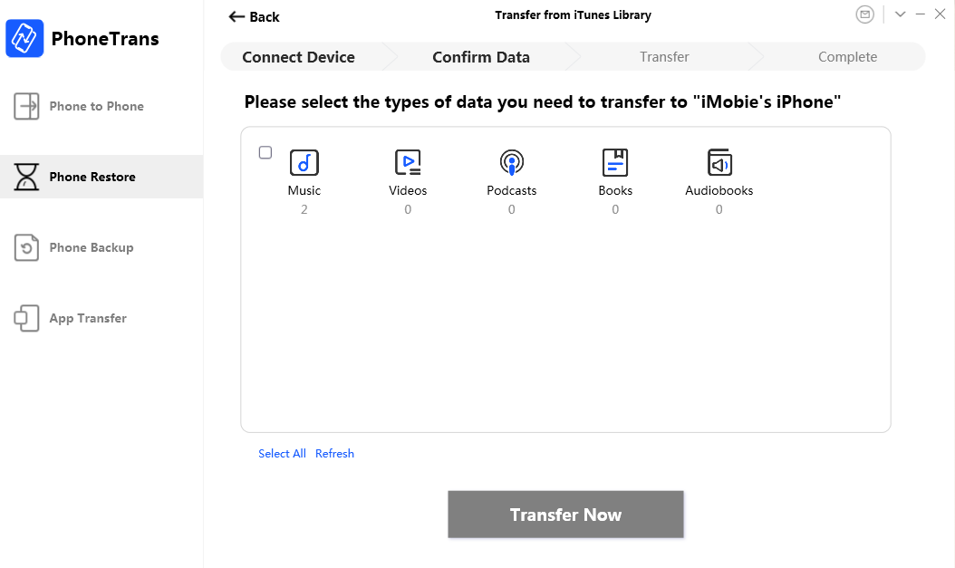 Select the Data Type