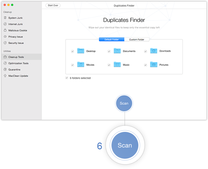 Scan Duplicated Files