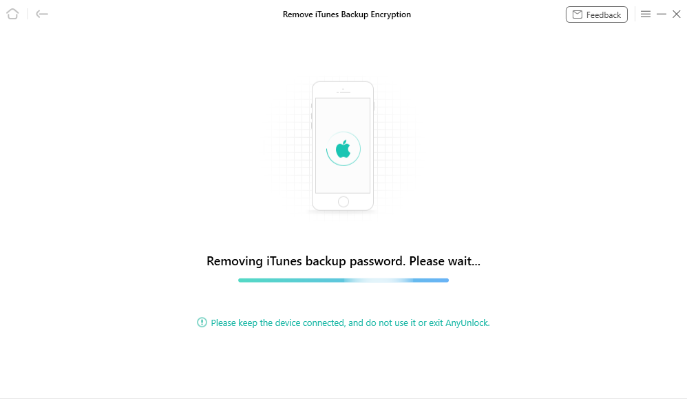 Remove Backup iTunes Encryption