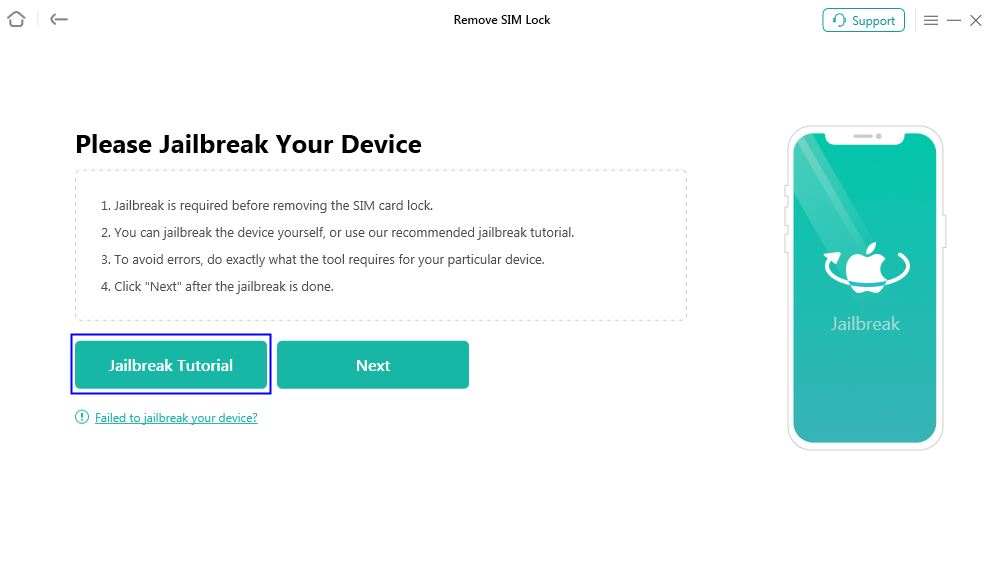 Click Jailbreak Tutorial Button