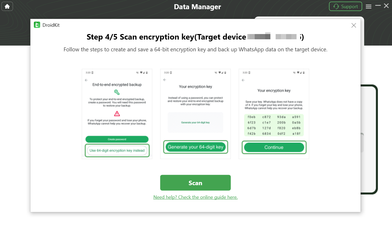 Create and Save A 64-bit Encryption Key