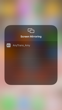 Tap Screen Mirroring on Device