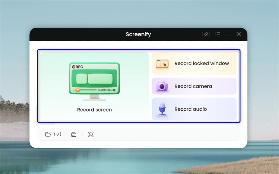 Select Recording Modes