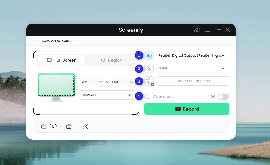 Set Configure Recording Settings