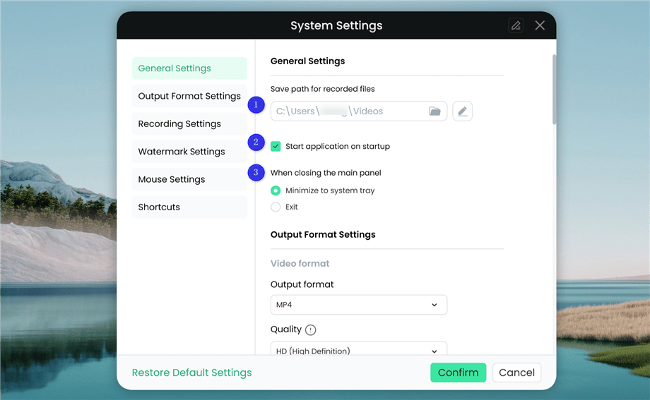 General Settings