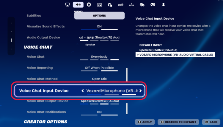 Choose Vozard Microphone