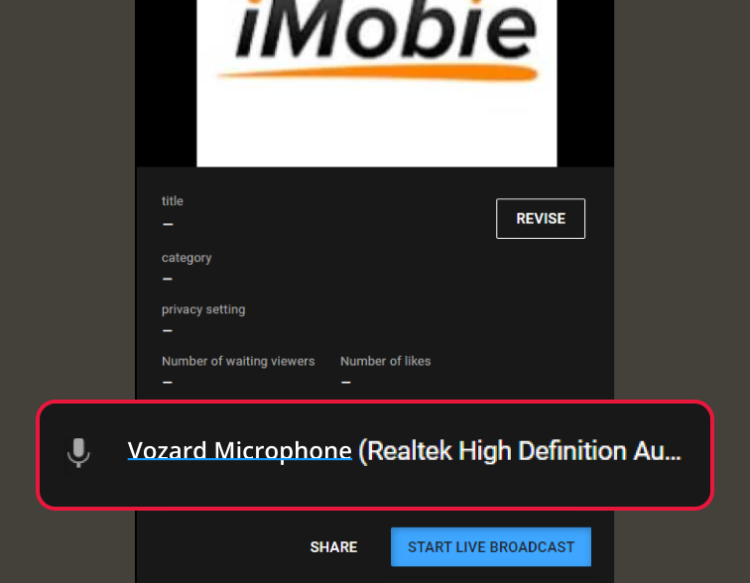 Choose Vozard Microphone