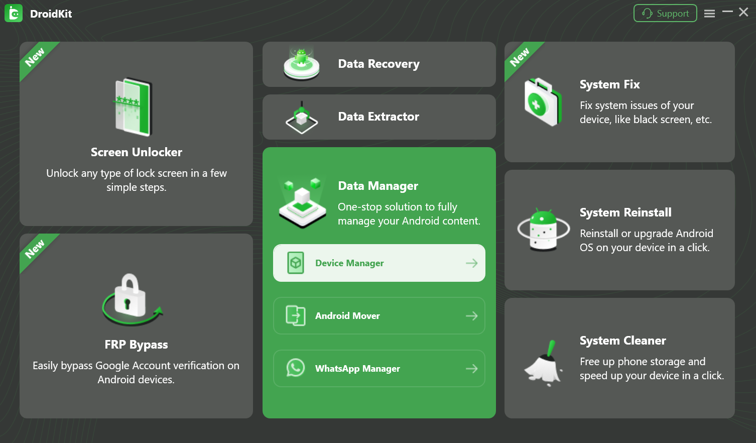 Choose Data Manager Mode