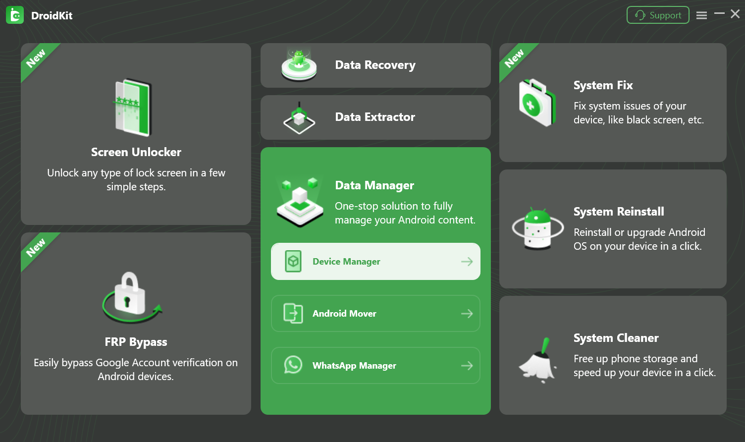 Choose Data Manager Mode