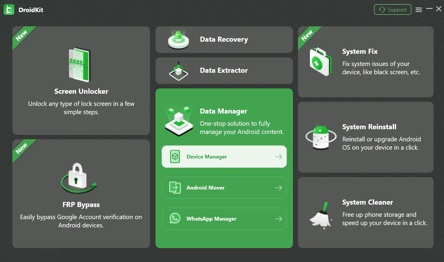 Choose Data Manager Mode