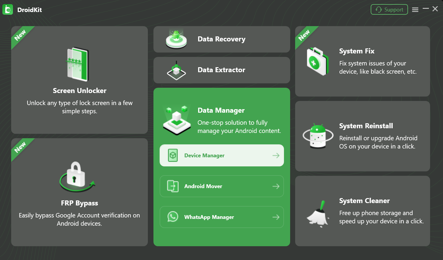 Choose Data Manager Mode