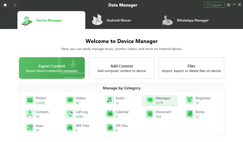 DroidKit User Guide – Transfer Messages