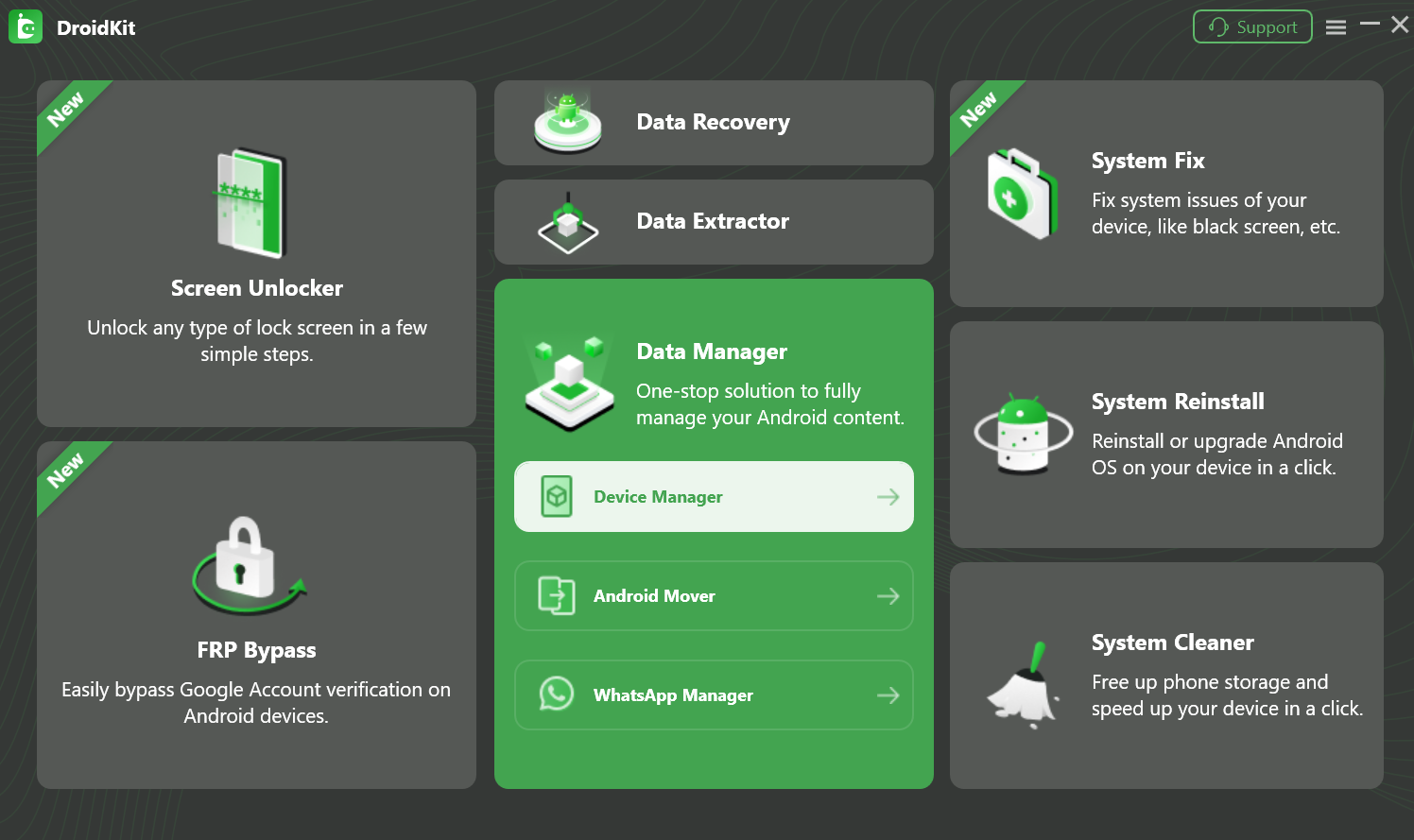 Choose Data Manager Mode