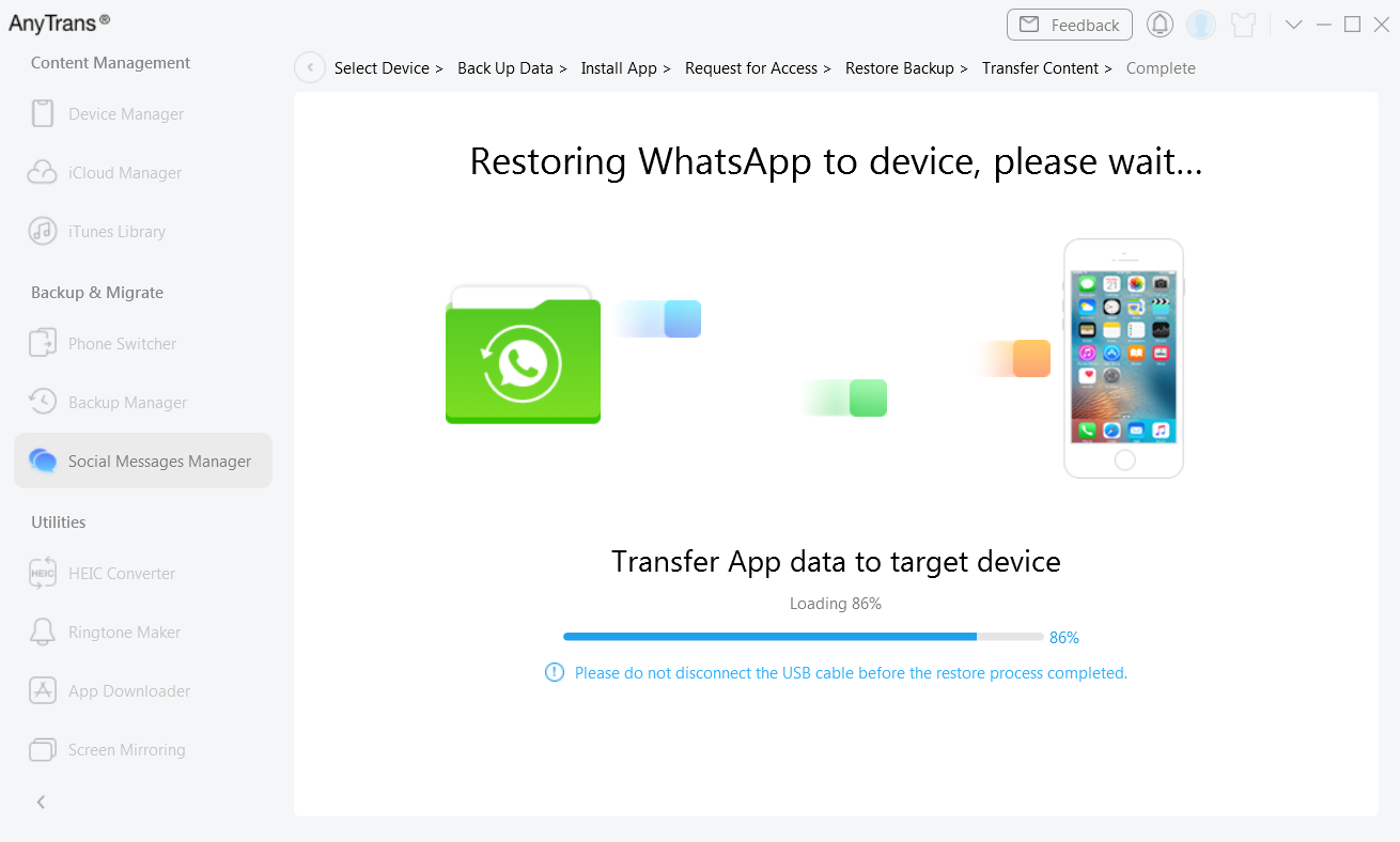 Restore WhatsApp Chats