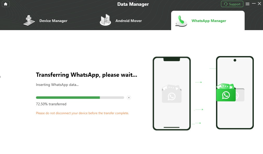 Transfer WhatsApp chats