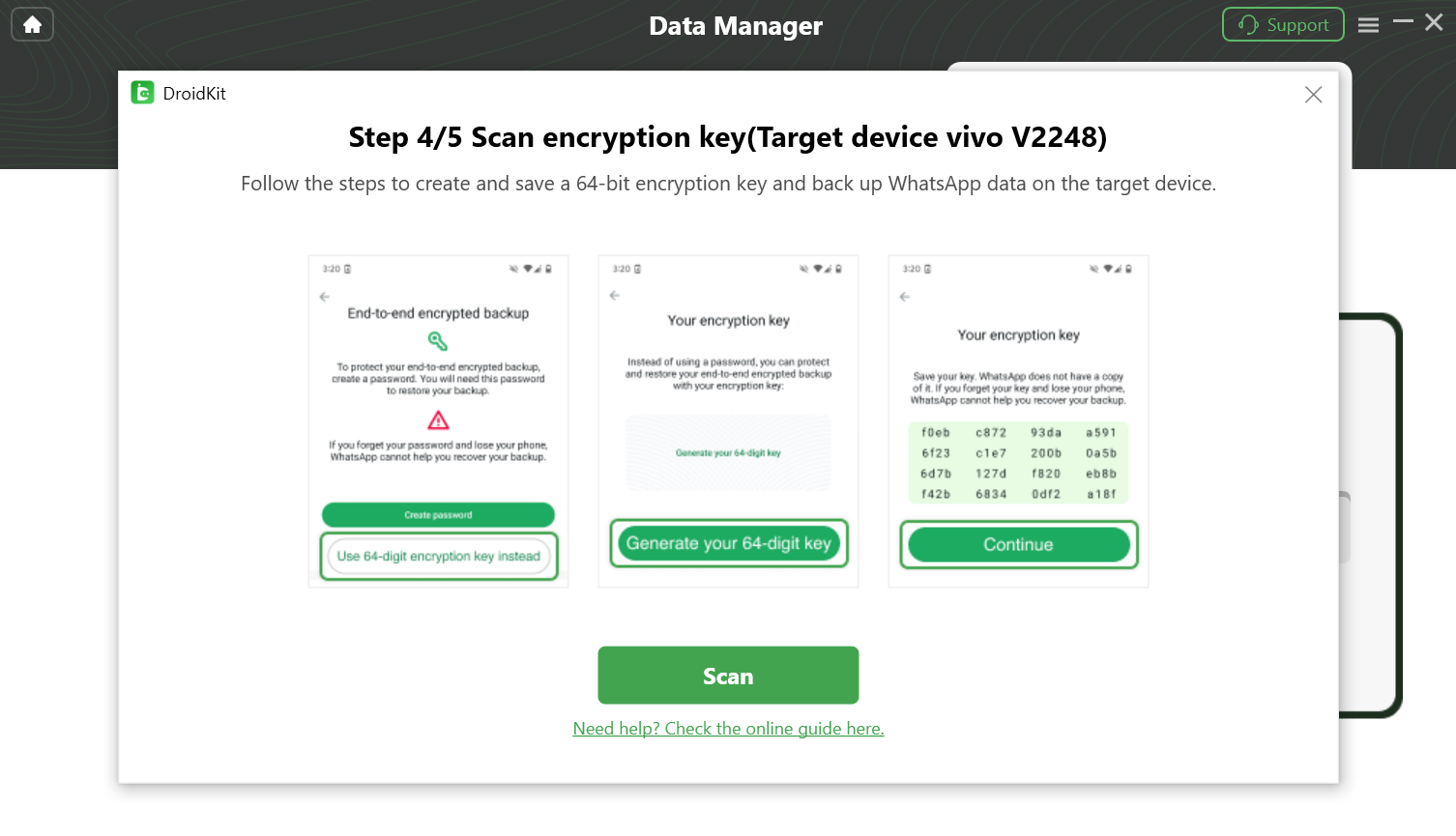 Create and Save A 64-bit Encryption Key