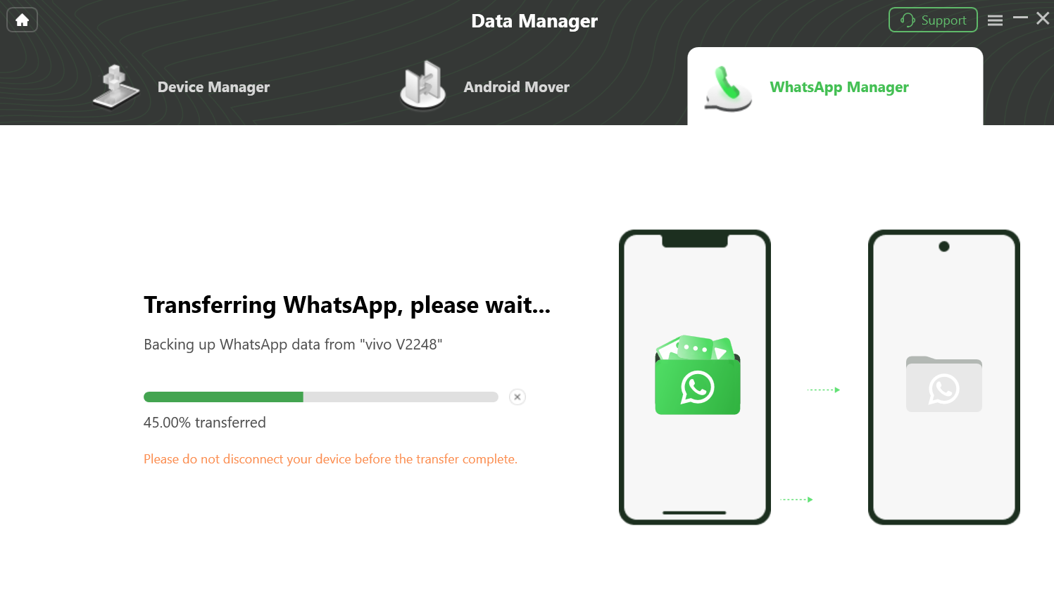 Transfer WhatsApp Chats
