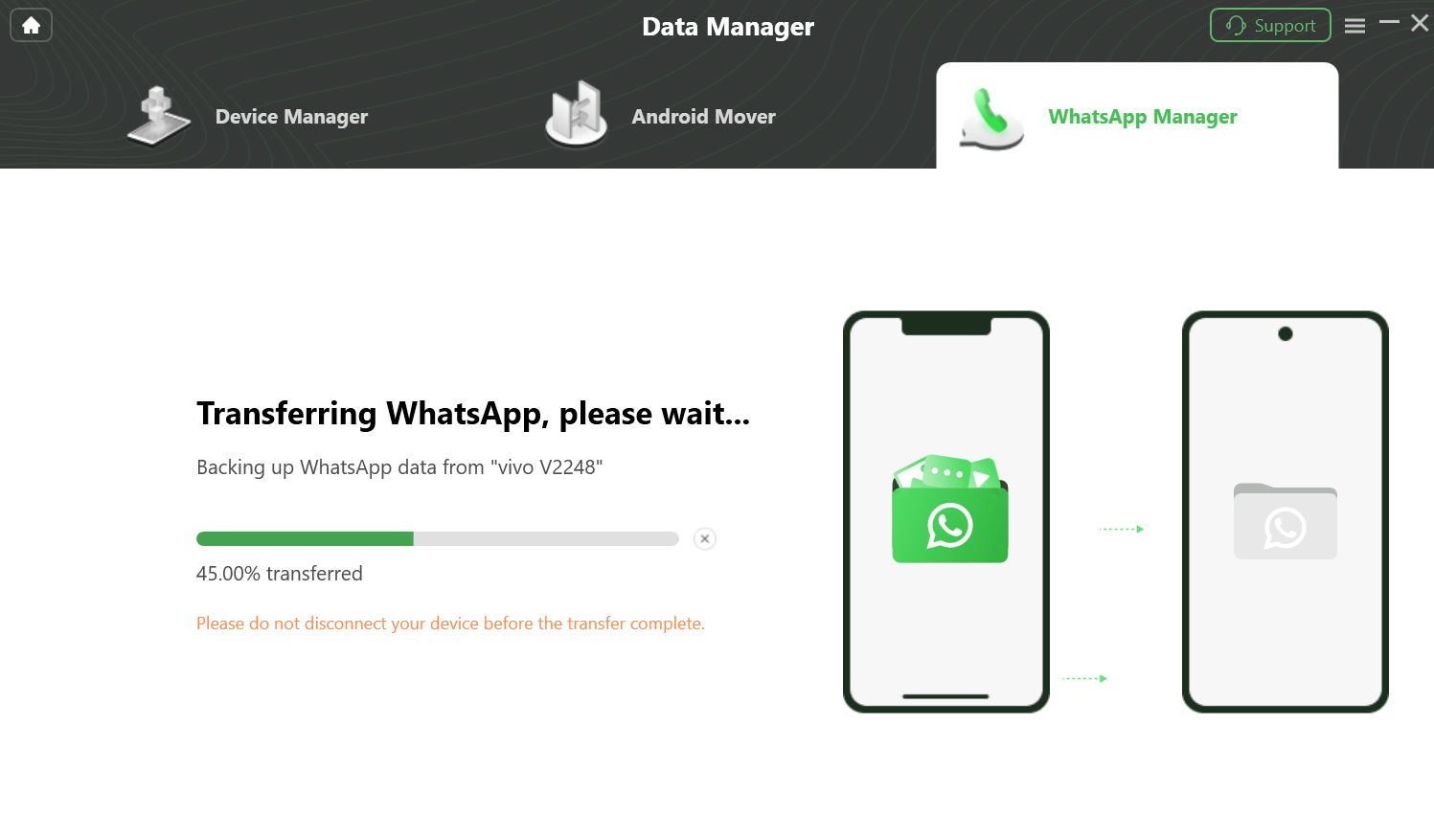 Transfer WhatsApp Chats