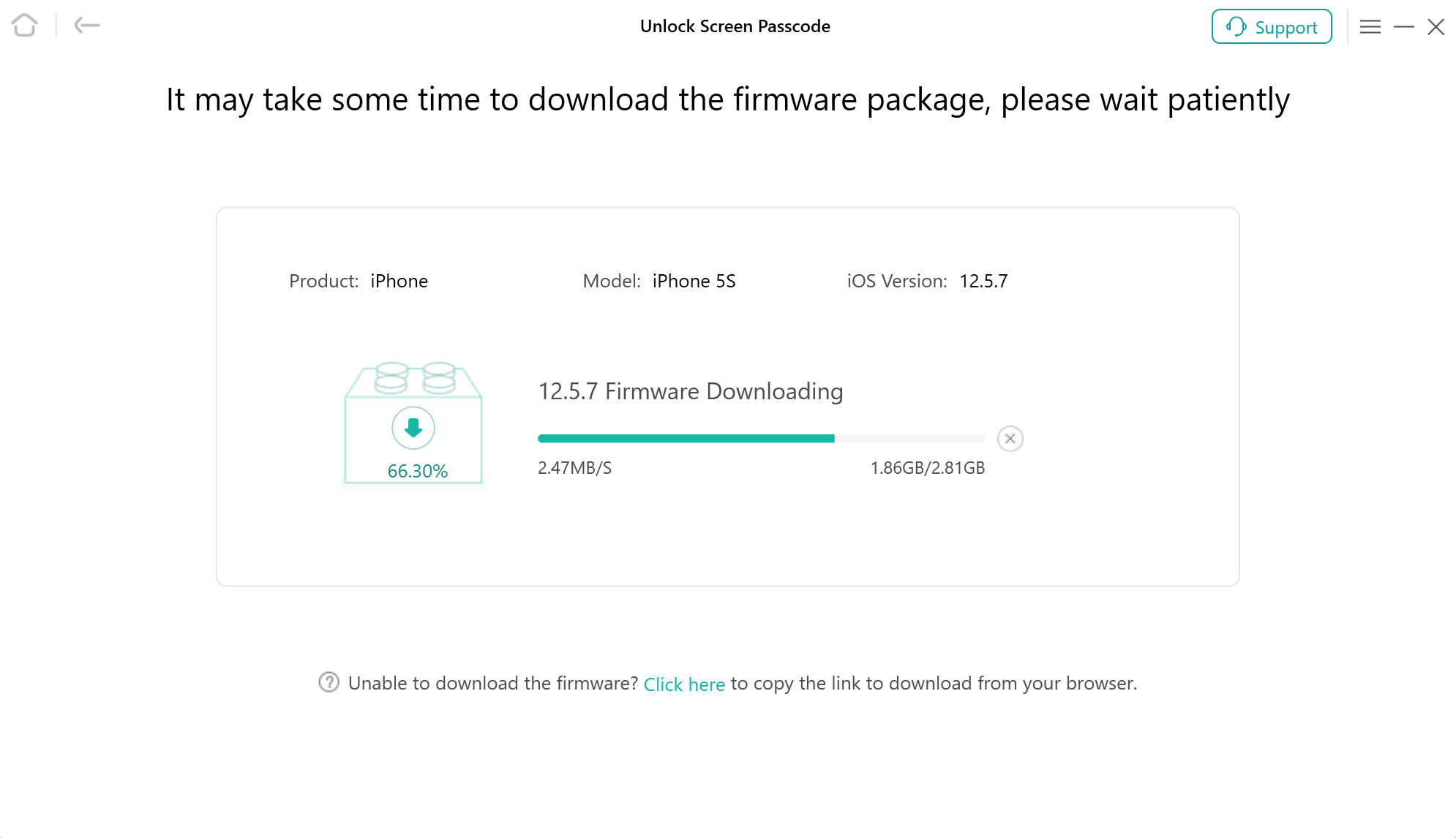 Firmware Package Downloading Process Will Start