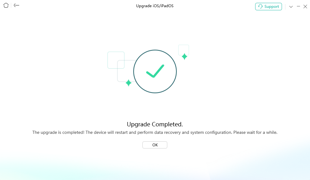Succeed in upgrading iOS Version