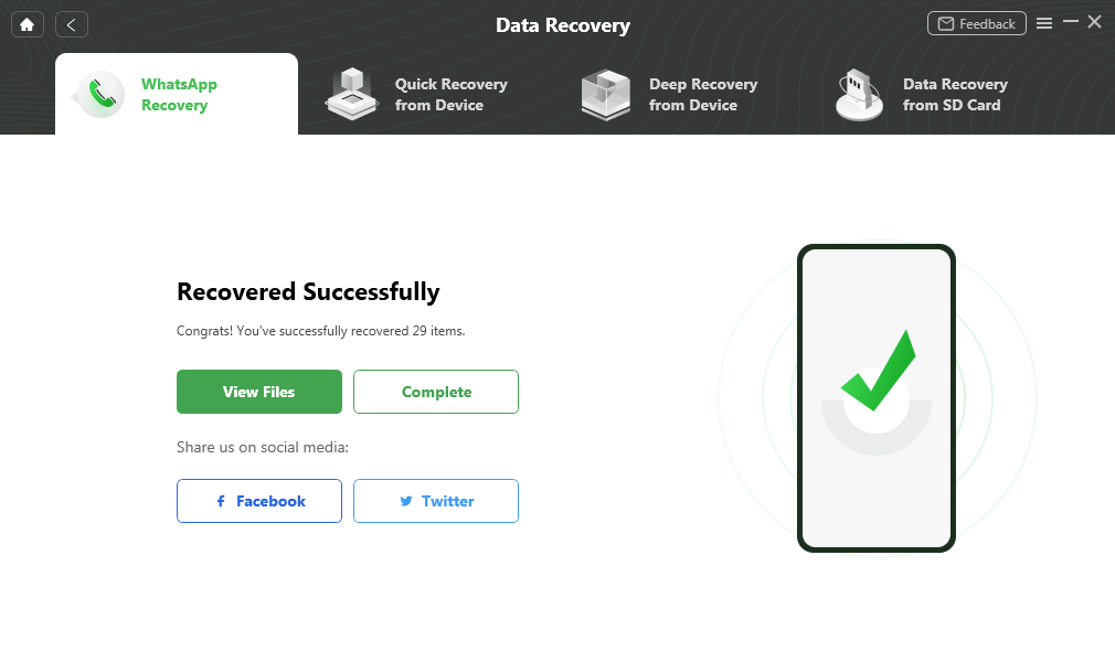 Recover the Deleted Data