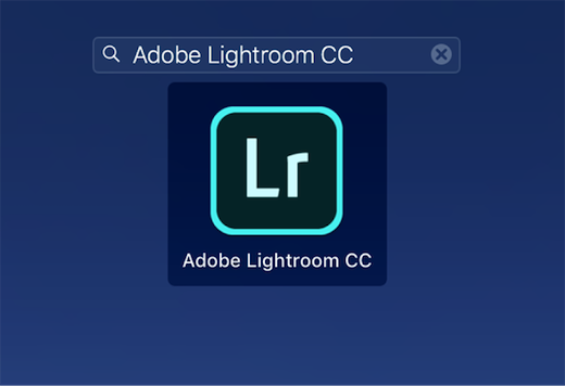 Launch the Lightroom App on Mac