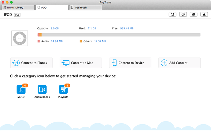 Add Audiobook from iPod shuffle 1G to iPod touch 5G