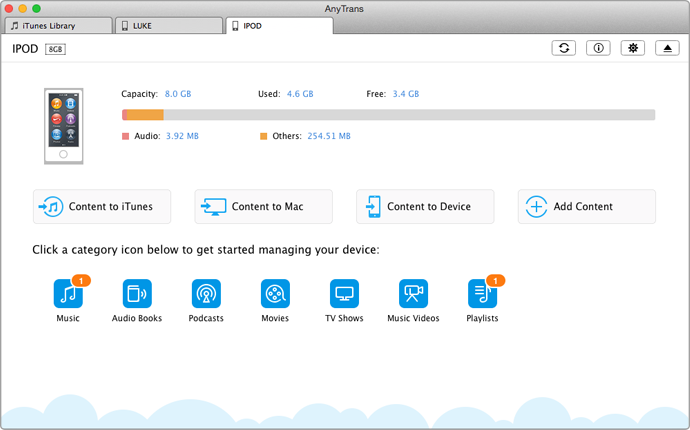 Transfer Audio from iPod classic 5G to iPod Photo