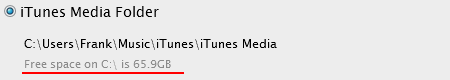 Check iTunes Folder for Saving Your iPhone Music