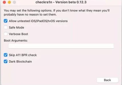 Click Start Checkra1n