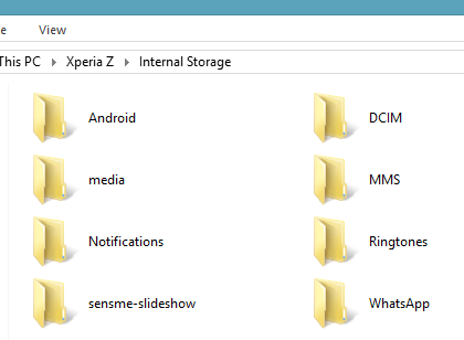 Access DCIM Folder on Windows