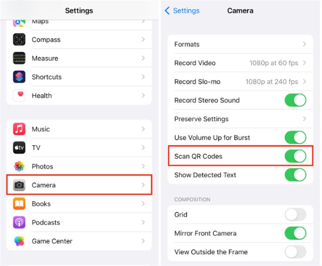Enable San QR Codes Permissions