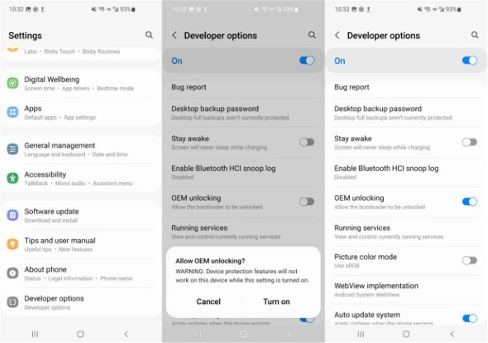 Enable OEM Unlocking